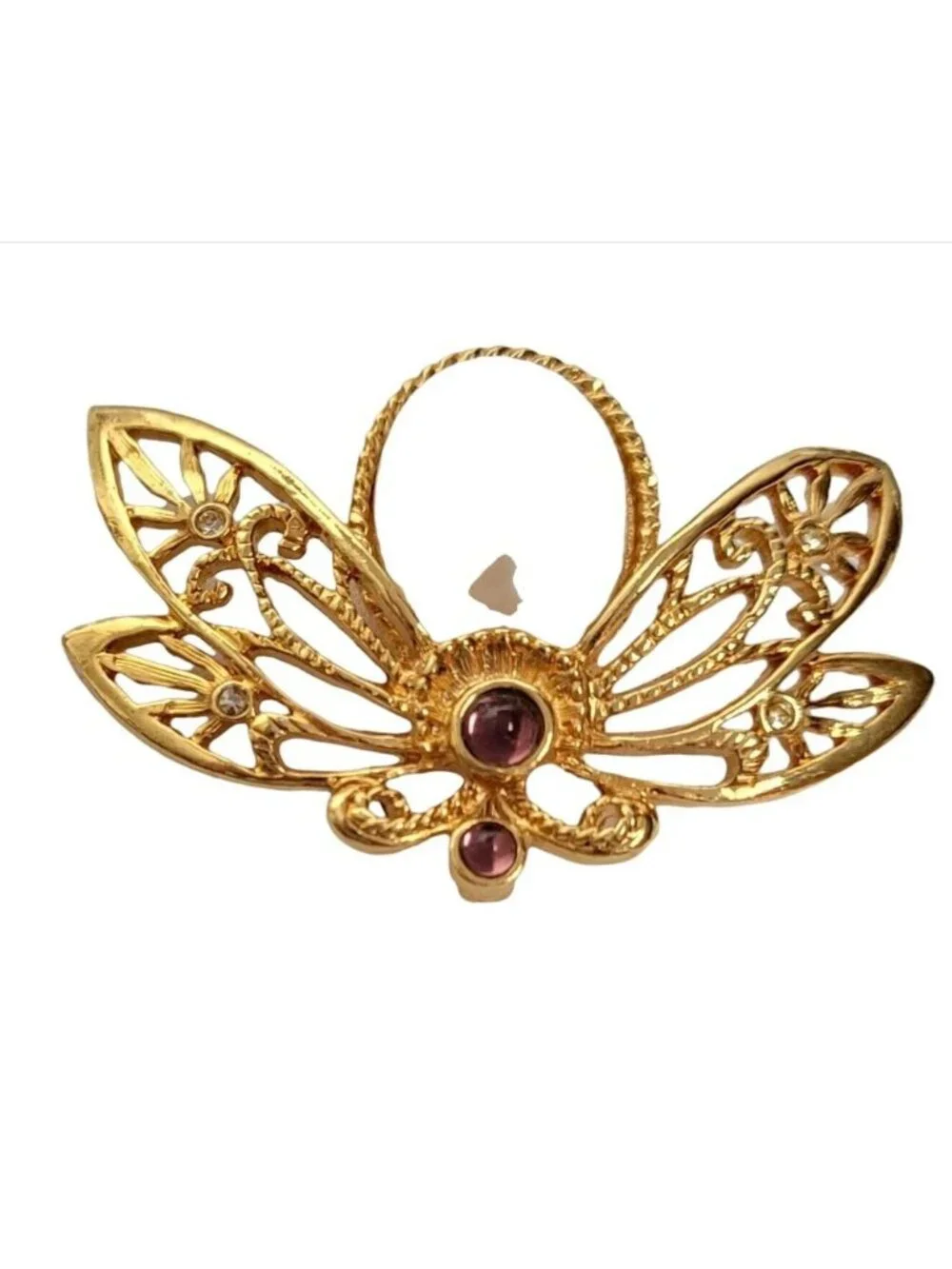 Avon Vintage Gold Tone Faux Pearl 